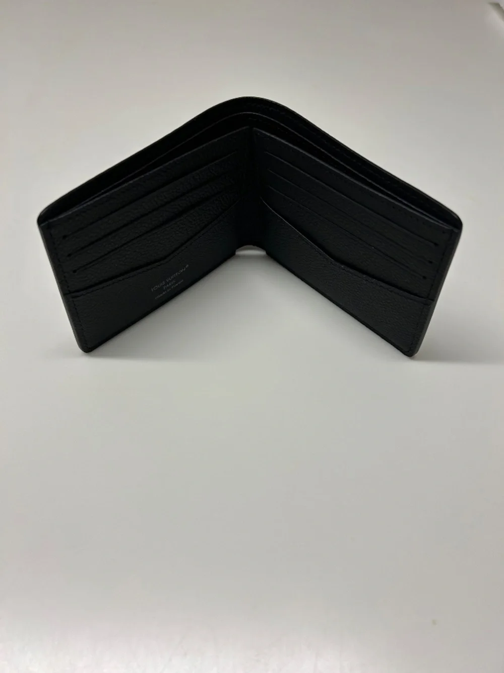LOUIS VUITTON Slender Wallet Black Damoflauge M midel-7062